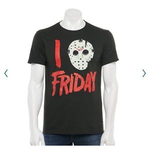 ⁠Hot Topic Jason Voorhees I Love Friday T-Shirt Size XXL⁠